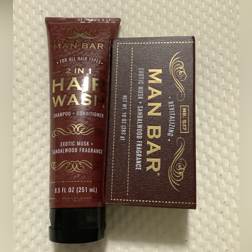 SAN FRANCISCO SOAP COMPANY Musk+ Sandalwood Man Shampoo +Conditional + Soap